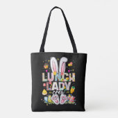 Lunch Lady Crew Lustiger Hase Tasche (Rückseite)