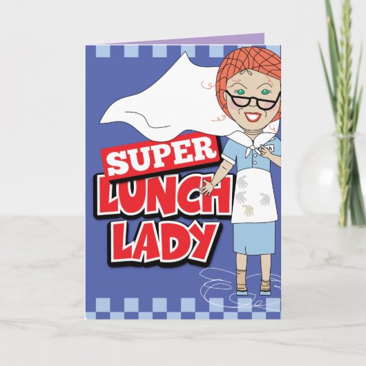 Lunch Lady Dankeskarte (Vorderseite)