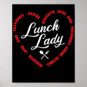 Lunch Lady Dedicated Loyal Kind Passionate Gekümme Poster (Vorne)