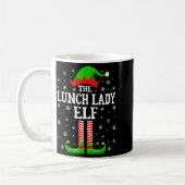 Lunch Lady Elf Funny Christmas Family Matching  Kaffeetasse (Links)