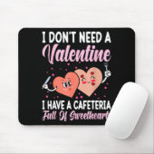 Lunch Lady Gift Co. Funny Valentine's Day - Black  Mousepad (Mit Mouse)