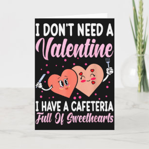 Lunch Lady Gift Co. Lustiger Valentinstag - Black  Karte