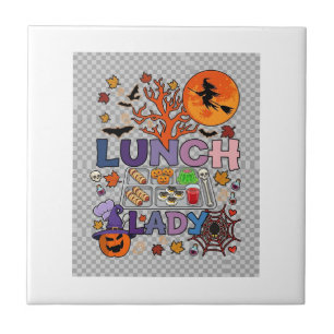 Lunch Lady Halloween Hexe Mond Kürbis_1 Fliese