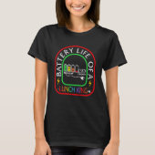 Lunch Lady Life Battery Of A Lunch King School Caf T-Shirt (Vorderseite)