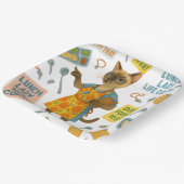Lunch Lady Life Coach Cat Lovers Cafeteria Party Pappteller (Gewinkelt)