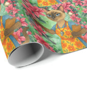 Lunch Lady Life Coach  for Cat  Lovers Cafeteria  Geschenkpapier (Rolleneckpunkt)