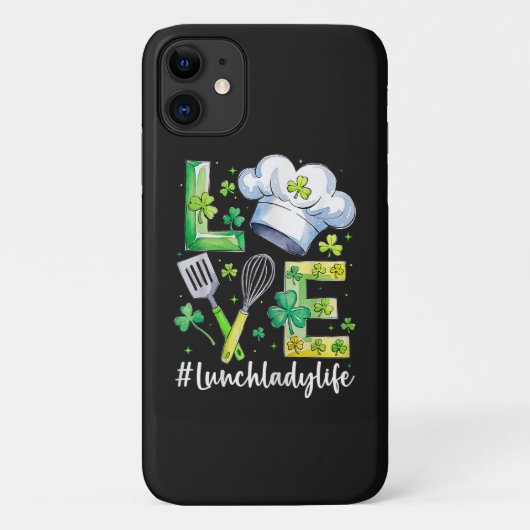 Lunch Lady Life Frohen St. Patrick's Day Case-Mate iPhone Hülle (Rückseite)