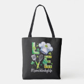 Lunch Lady Life Frohen St. Patrick's Day Tasche (Rückseite)