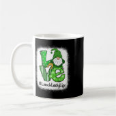 Lunch Lady Love St Patricks Day passender Gnom Sha Kaffeetasse (Links)