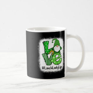 Lunch Lady Love St Patricks Day passender Gnom Sha Kaffeetasse