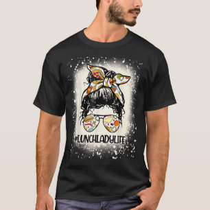 Lunch Lady Messy Hair Frau Bun Mittagessen Lady Li T-Shirt