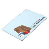 Lunch Lady oder Lehrer Geschenk Brown Beutel Apfel Notizblock (angewinkelt)