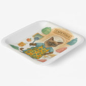 Lunch Lady Retirement for Cat Lovers Cafeteria  Pappteller (Gewinkelt)