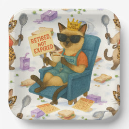 Lunch Lady Retirement for Cat Lovers Cafeteria  Pappteller
