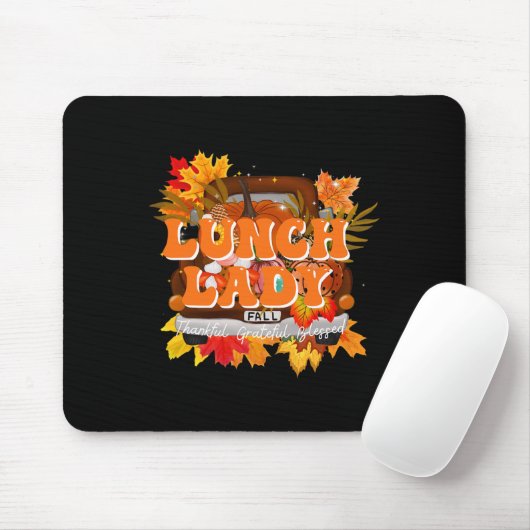 Lunch Lady School Cafeteria Worker Truck Team Matc Mousepad (Mit Mouse)