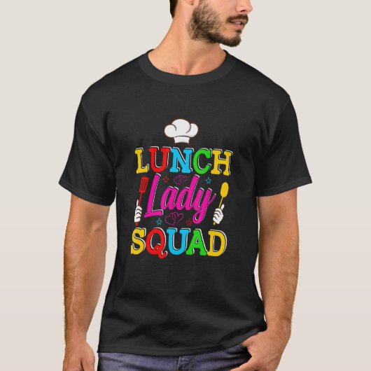 Lunch Lady Squad Cafeteria Crew Lunch Lady Food Se T-Shirt (Vorderseite)