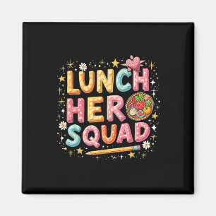 Lunch Lady Squad Lunch Hero Squad Vorbereiteter Zu Magnet