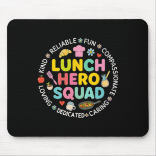 Lunch Lady Squad Lunch Hero Squad Vorbereiteter Zu Mousepad