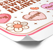 Lunch Lady Valentines Day Retro Cute Cafeteria Swe Poster (Ecke)