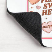 Lunch Lady Valentinstag Retro Süße Cafeteria Swe Mousepad (Ecke)