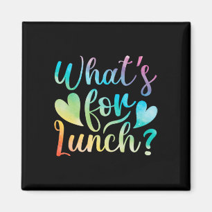 Lunch Lady Was gibt's zum Mittagessen Schulcafeter Magnet
