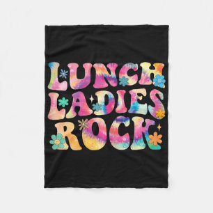 Lunch Ladys Rock Gefärbte Krawatte Cafeteria Crew Fleecedecke