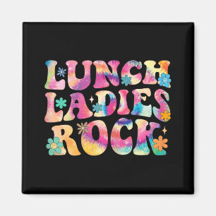 Lunch Ladys Rock Gefärbte Krawatte Cafeteria Crew Magnet