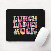 Lunch Ladys Rock Gefärbte Krawatte Cafeteria Crew Mousepad (Mit Mouse)