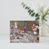 Lunch Postkarte (Stehend Vorderseite)