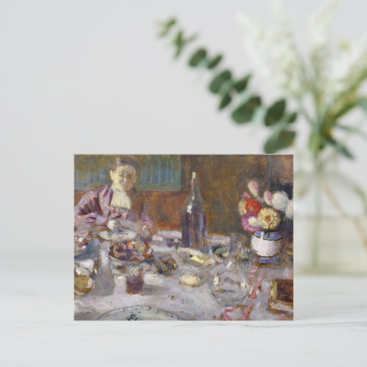 Lunch Postkarte (Stehend Vorderseite)