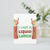 Lunch Postkarte (Stehend Vorderseite)