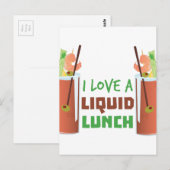 Lunch Postkarte (Vorne/Hinten)