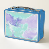 Lunchbox aus Personalisiertem Metall im Einhornges (Rückseite)