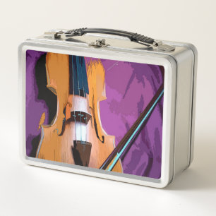 Lunchbox aus Vintagem Metall Orignal - Viola
