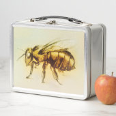 Lunchbox aus Vintager Kunst - Biene (Beispiel)