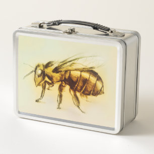 Lunchbox aus Vintager Kunst - Biene