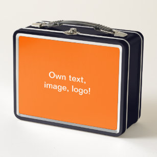 Lunchbox Metal uni Orange