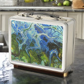 Lunchbox mit Bio Grün und Blau