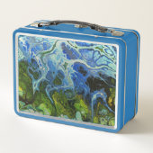 Lunchbox mit Bio Grün und Blau (Rückseite)
