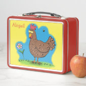 Lunchbox mit Hähnchenkuchen Cartoon (Beispiel)