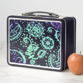 Lunchbox Seegrün und violettes Farbverlauf-Design (Beispiel)
