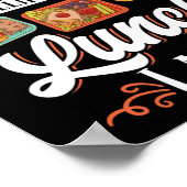 Lunchendame Füttre Beine und füllt Herzen Poster (Ecke)