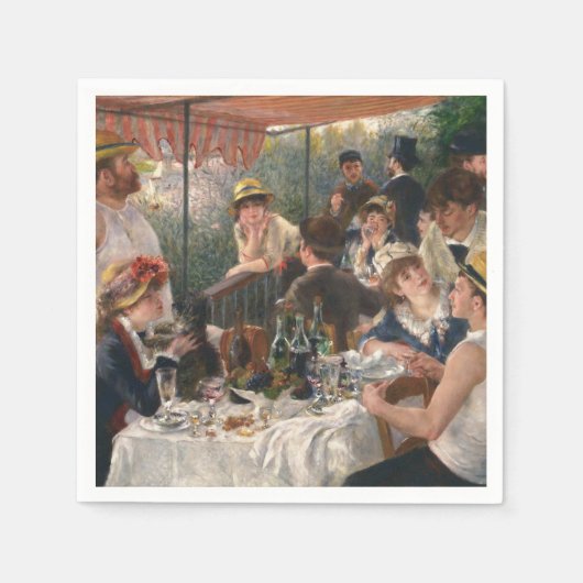 Luncheon Boating Party - Renoir Malerei Serviette (Vorderseite)