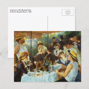 Luncheon der Booteilnehmer von Pierre Renoir Postkarte