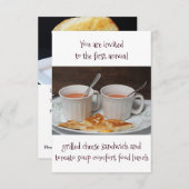 Luncheon Inivitations Grilled Cheese Tomato Soup Einladung (Vorne/Hinten)