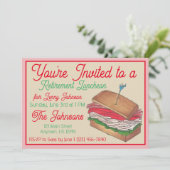 Luncheon Lunch Türkei Club Sandwich Einladung (Stehend Vorderseite)