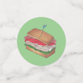 Luncheon Lunch Türkei Club Sandwich Konfetti (Klein Vorderseite)