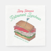 Luncheon Lunch Türkei Club Sandwich Serviette (Vorderseite)