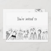 Luncheon Modern Simple Einladung (Vorne/Hinten)