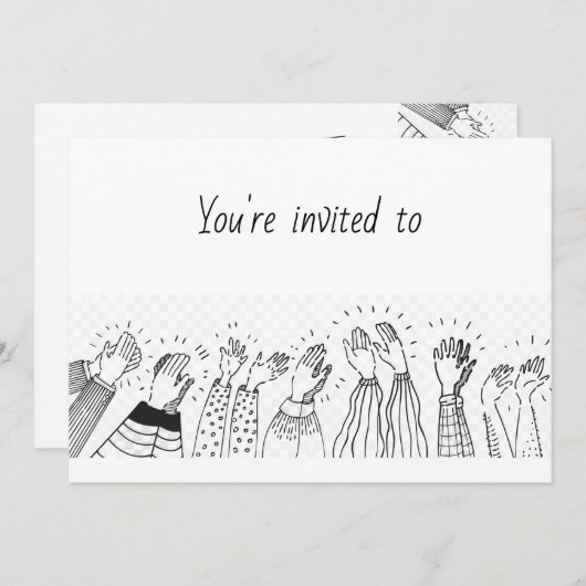 Luncheon Modern Simple Einladung (Vorne/Hinten)